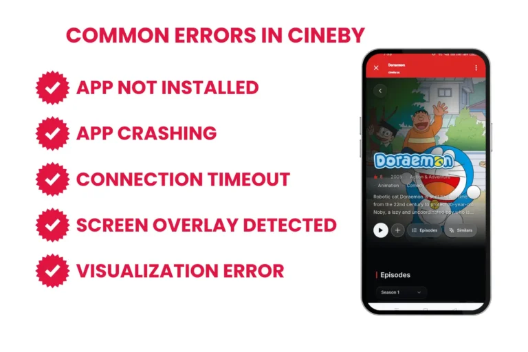 common errors in cineby app