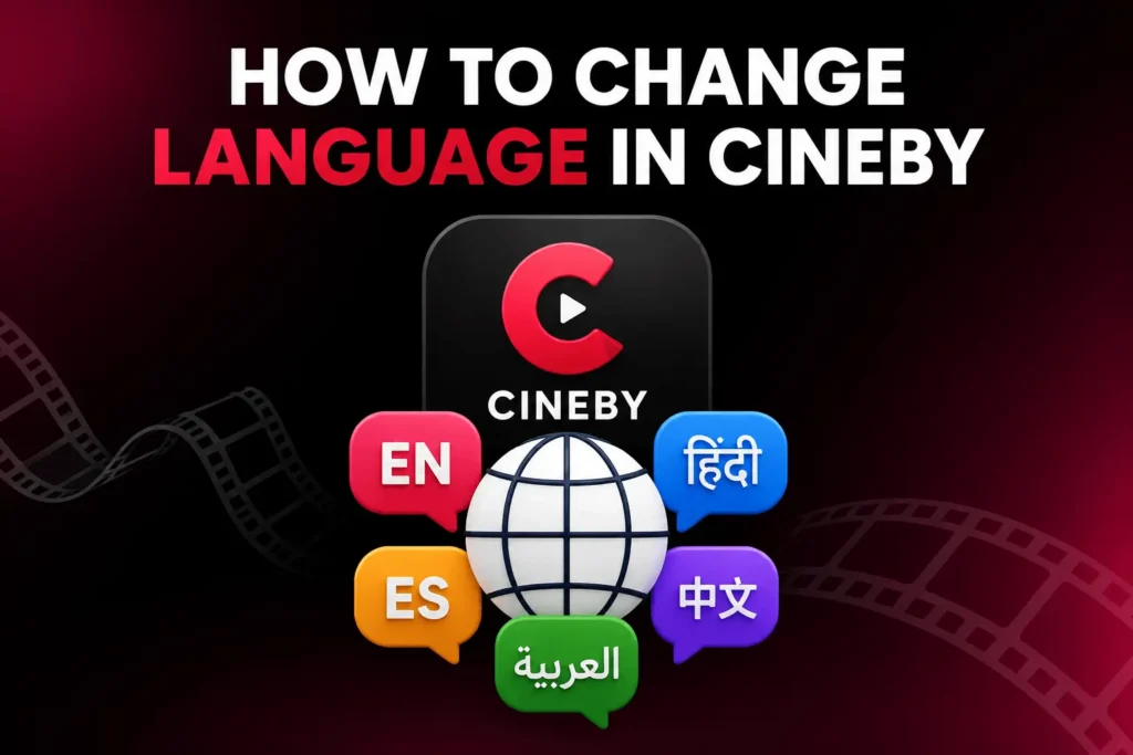 how to change language in cineby