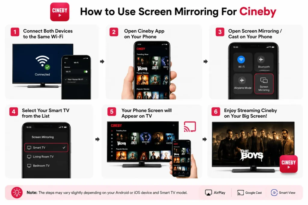 screen mirroring for cineby
