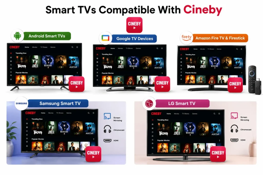 smart tv compatibilty with cineby