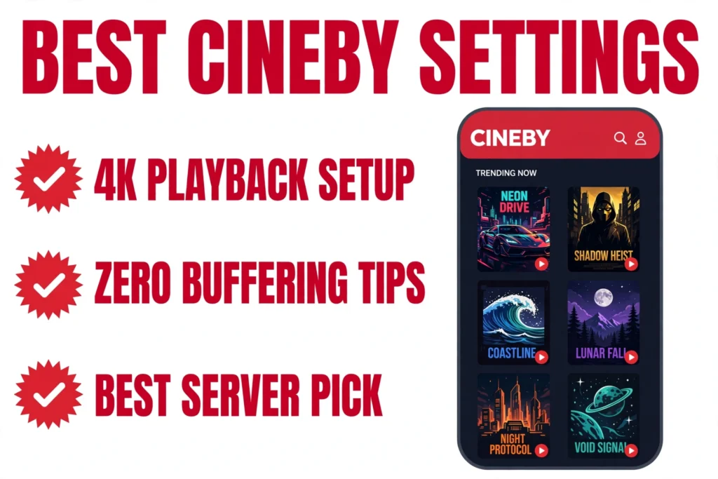 Best Cineby settings for 4K streaming and zero buffering