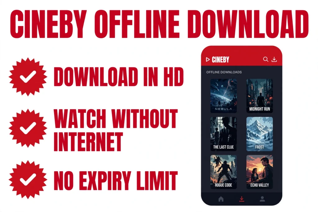 How to download movies for offline viewing on Cineby